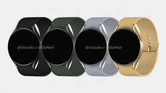 Renders do suposto Galaxy Watch 4. (Imagem: Reprodução / OnLeaks)