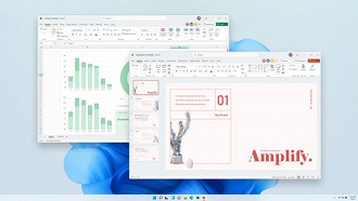 Novo design clean do Office no Windows 11. Fonte: Microsoft