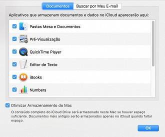 Preferências do sistema > Icloud >