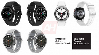 Cores do smartwatch Samsung Galaxy Watch 4 Classic. Fonte: androidheadlines