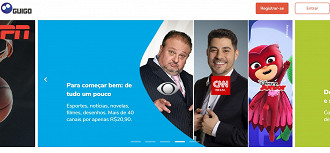 Guigo TV é uma das plataformas pioneiras no Brasil. (Imagem: Reprodução / Guigo TV)