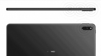 Sistema de som do tablet Huawei MatPad 11. Fonte: Huawei