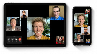 Melhorias no Facetime. (Imagem: Reprodução / Apple)