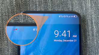 Consegue ver a diferença de coloração no local onda a câmera está alojada no ZTE Axon 20? (Imagem: Oficina da Net)