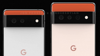Google Pixel 6 (esquerda) e Google Pixel 6 Pro (direita).