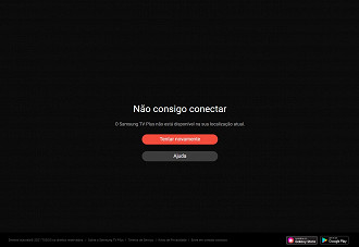 Versão web da Samsung TV Plus. (Imagem: Captura de tela por Adalton Bonaventura / Oficina da Net)