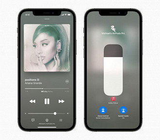 Imagem ilustrativa do Audio Espacial com Dolby Atmos Music. Fonte: Apple