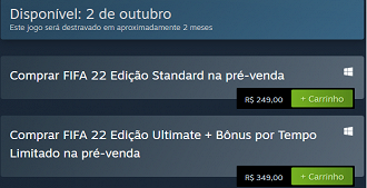 FIFA 22 requisitos mínimos e recomendados para PC