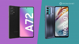 Comparativo: Galaxy A72 vs Moto G60; qual o melhor? Comparativo: Galaxy A72 vs Moto G60; qual o melhor?