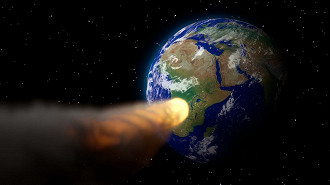Essa imagem é pura ficção cientifica. Os asteroides que oferecem risco a Terra são extremamente raros. (Imagem:Reprodução/Pixabay)