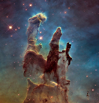 Nebulosa da Águia, uma das imagens mais famosas já capturadas pelo telescópio Hubble. (Imagem:Reprodução/NASA)