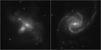 As primeiras fotos do Hubble após voltar a operar. (Imagem:Reprodução/NASA/ESA/STScI)