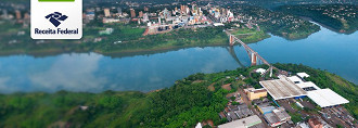 A operação se concentra em boa parte na Ponte da Amizade que liga Brasil e Paraguai. (Imagem:Reprodução/Receita Federeal)