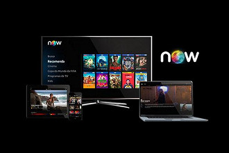 Claro NOW ainda não está disponível para smart TVs e TV Box. (Imagem:Reprodução/Claro)