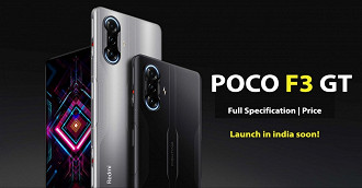 Xiaomi anuncia o POCO F3 GT. (Imagem: Reprodução / Xiaomi)