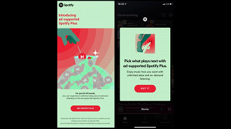 Captura de tela mostrando o novo plano Spotify Plus. Fonte: TheVerge