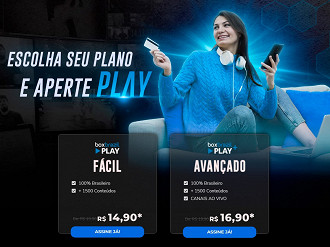 Planos de IPTV do Box Brazil Play. (Imagem: Reprodução / Box Brazil)