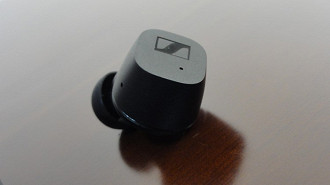 Fone de ouvido in-ear TWS Sennheiser CX True Wireless. Fonte: Vitor Valeri