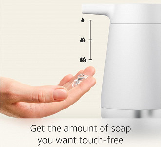 Saboneteira inteligente Amazon Smart Soap Dispenser. Fonte: Amazon (EUA) Saboneteira inteligente Amazon Smart Soap Dispenser. Fonte: Amazon (EUA)