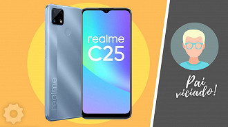 Realme C25. (Imagem: Oficina da Net)