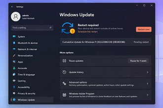 Atualizando o Windows 11. Fonte: windowslatest