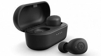 Fone de ouvido in-ear TWS Yamaha TW-E3B. Fonte: Yamaha Fone de ouvido in-ear TWS Yamaha TW-E3B. Fonte: Yamaha