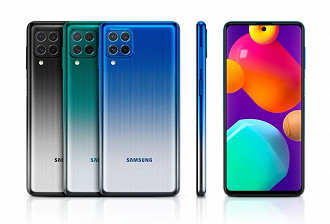 Samsung Galaxy M62. (Imagem: Reprodução/Samsung)