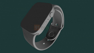 Renderização o smartwatch Apple Watch Series 7. Fonte: 91mobiles