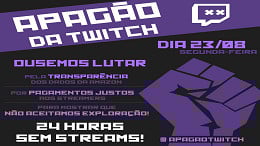 GREVE NA TWITCH: Streamers organizam apagão na plataforma GREVE NA TWITCH: Streamers organizam apagão na plataforma