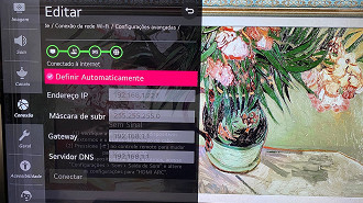 Configurações de internet tvs LG