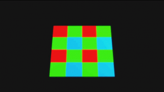 Sensor de imagem com layout de subpixel RGBW da Oppo.
