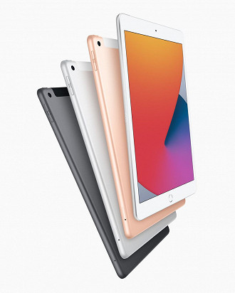 Em relação ao iPad 8 (da foto), o novo tablet não deve trazer nenhuma mudança visual. (Imagem: Reprodução/Apple)