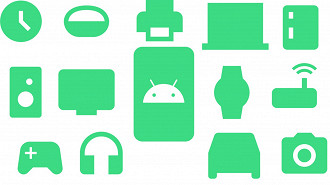 Imagem ilustrativa do Android 12 e suas funcionalidades. Fonte: Google