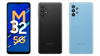 Galaxy M32 5G. (Imagem: Reprodução / Samsung)