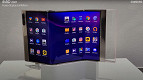 Samsung demonstra celular com display dobrável com o equivalente a 3 telas