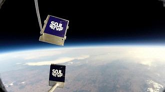 Imagem captada pela sonda espacial enviada pela Soul TV. (Imagem: Reprodução/ Assessoria de Imprensa Soul TV)