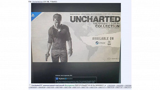 Imagem indica Uncharted no PC.