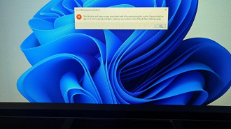Mensagem de erro exibida ao clicar na opção de personalização. Fonte: windowslatest
