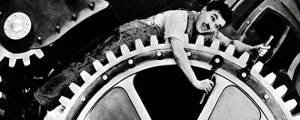 O clássico filme Tempos Modernos, estrelado por Charlie Chapplin, chega ao Pluto TV. (Imagem: Reprodução)