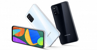 Design do Galaxy M52 5G, segundo vazamentos. (Imagem: Reprodução/GSM Arena)