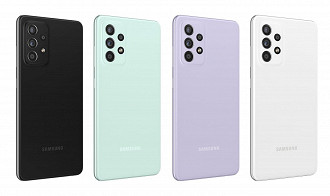 Cores do Galaxy A52s 5G. (Imagem: Reprodução/Samsung)