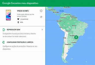 O Google encontrou meu celular mais rápido que o sistema da Xiaomi, mas ambos funcionaram perfeiramente.