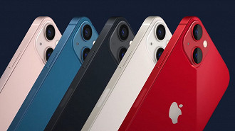 iPhone 13 e 13 Mini está disponível em 5 cores. (Imagem: Reprodução / Apple)