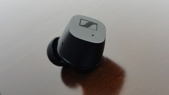 Fone de ouvido in-ear Bluetooth TWS Sennheiser CX True Wireless. Fonte: Vitor Valeri