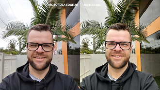 Motorola Edge 20 vs Moto G100 - selfie