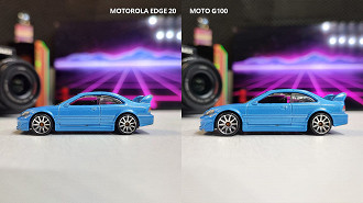 Motorola Edge 20 vs Moto G100 - câmera principal objetos