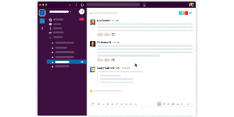 Funcionamento das mensagens de vídeo no Slack. Fonte: Slack Funcionamento das mensagens de vídeo no Slack. Fonte: Slack