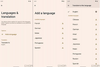 Será possível escolher o idioma e ativar ou desativar o recurso. (Imagem: Reprodução / XDA Developers)
