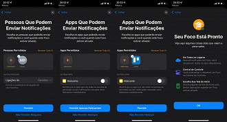 Pessoas e apps que podem enviar notificações