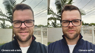 Galaxy Z Fold 3: Foto câmera sob a tela vs câmera selfie